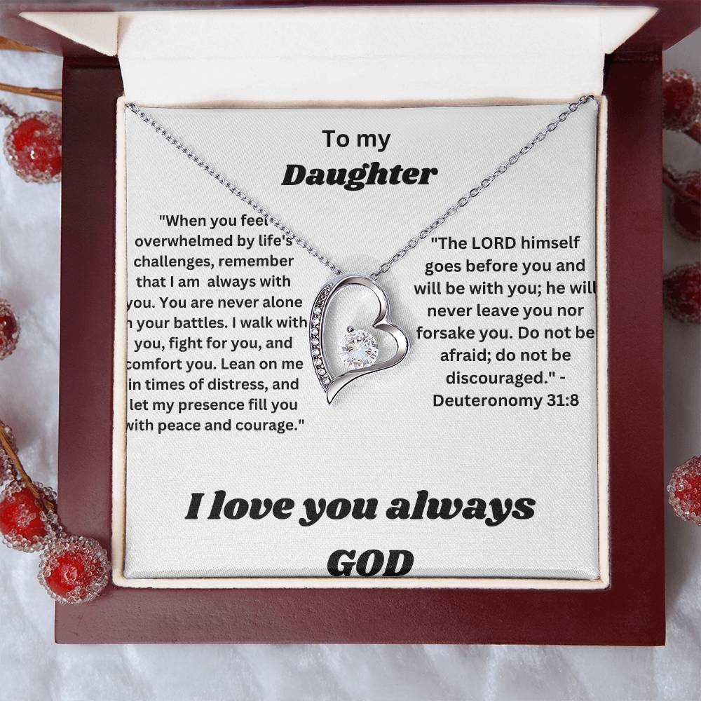 To my daughter-Forever Love Necklace