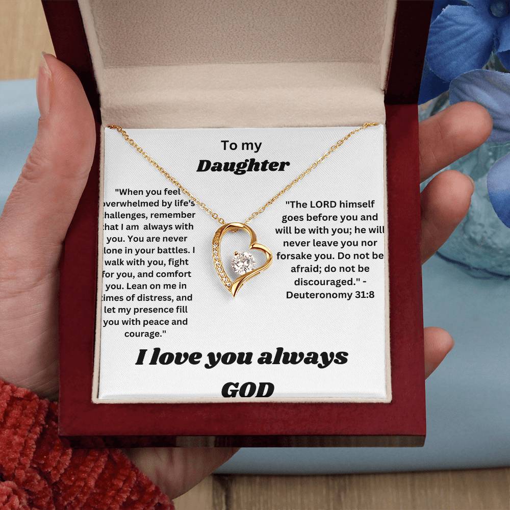 To my daughter-Forever Love Necklace