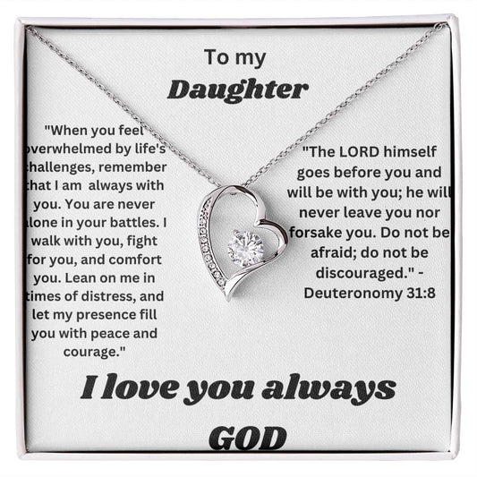 To my daughter-Forever Love Necklace