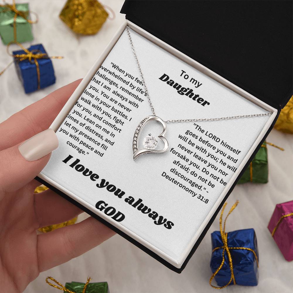 To my daughter-Forever Love Necklace