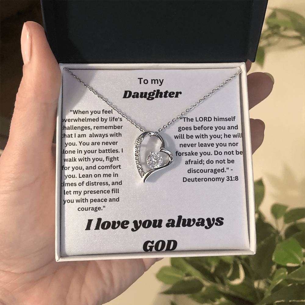 To my daughter-Forever Love Necklace