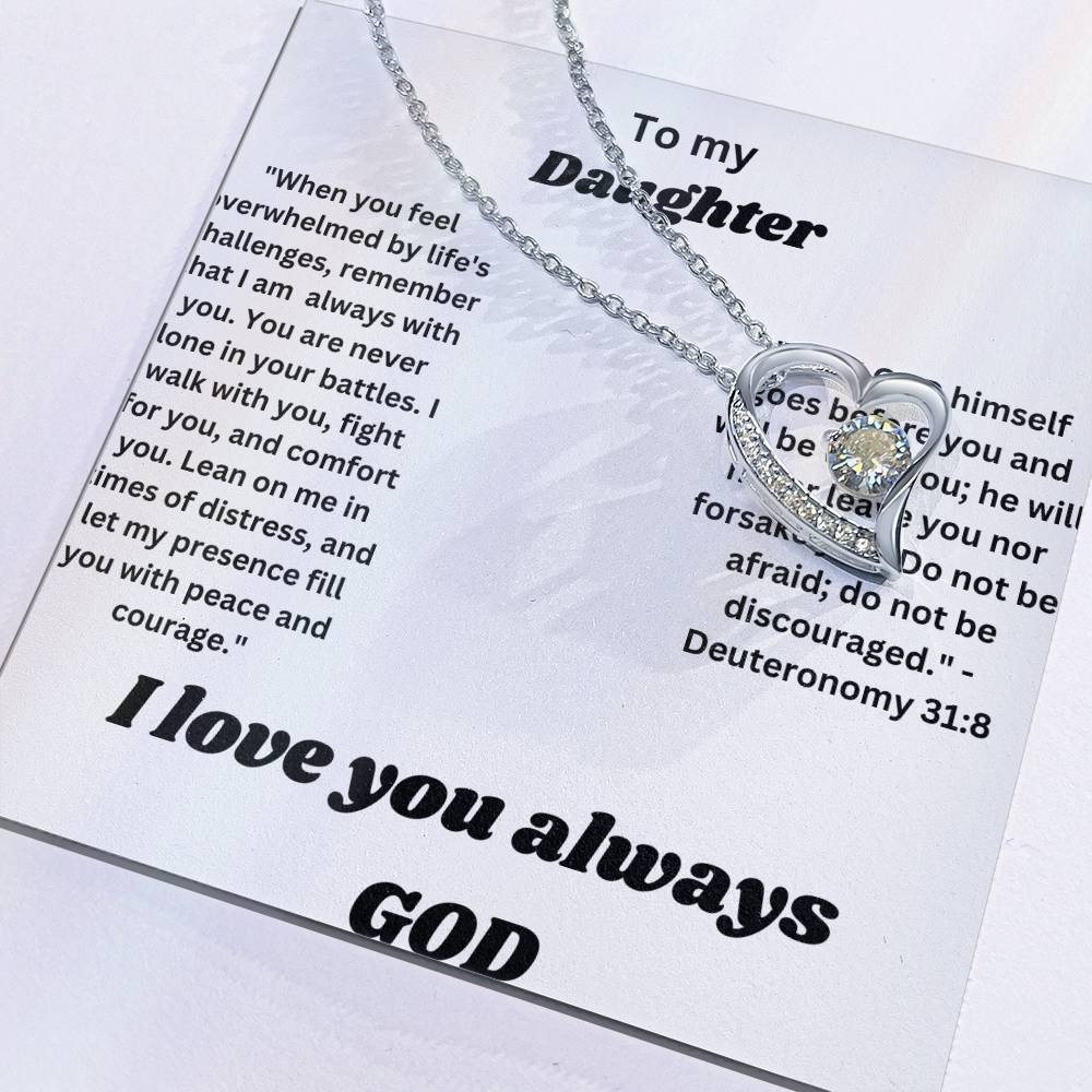 To my daughter-Forever Love Necklace