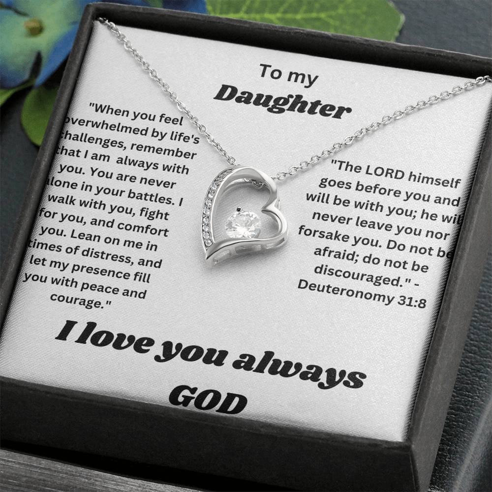 To my daughter-Forever Love Necklace