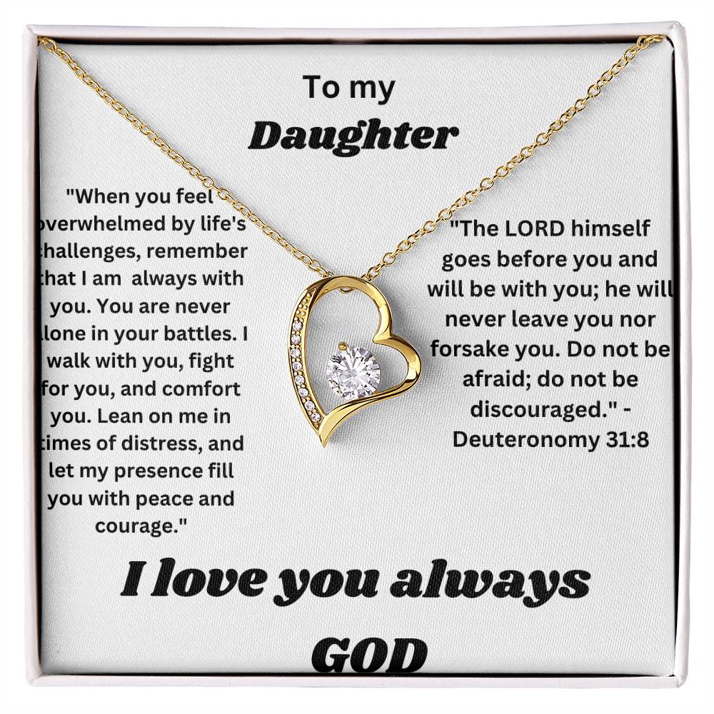 To my daughter-Forever Love Necklace