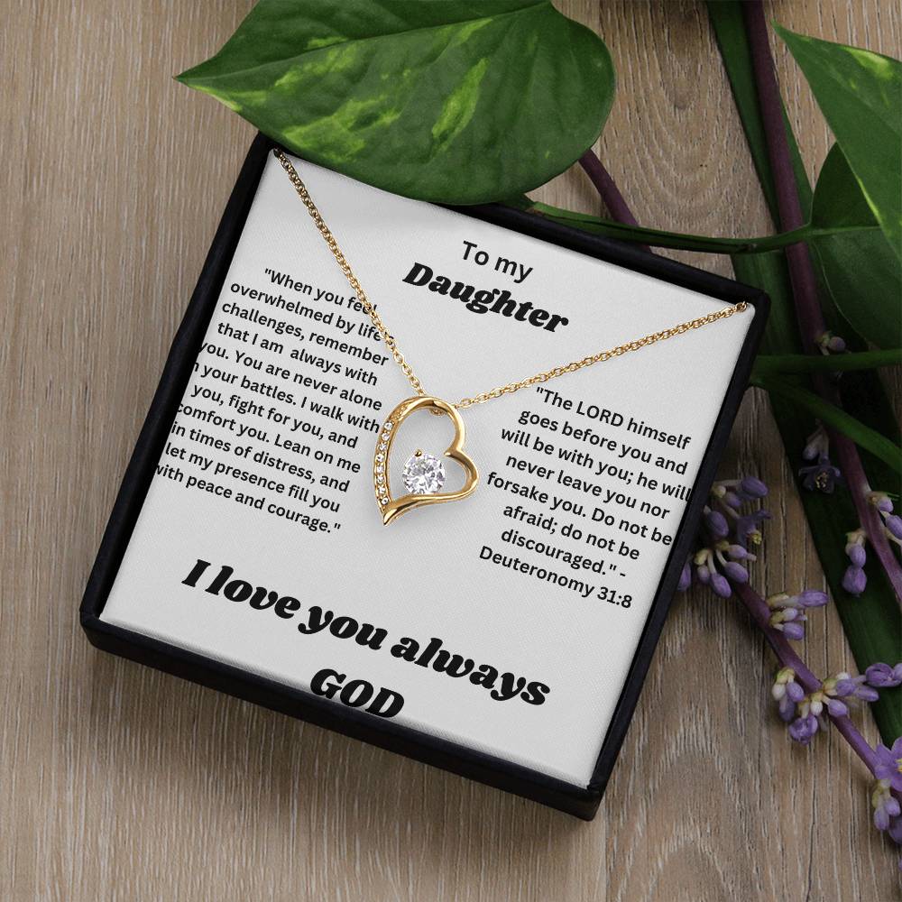 To my daughter-Forever Love Necklace