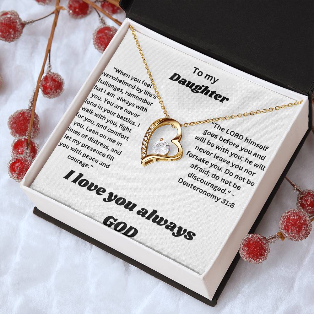 To my daughter-Forever Love Necklace