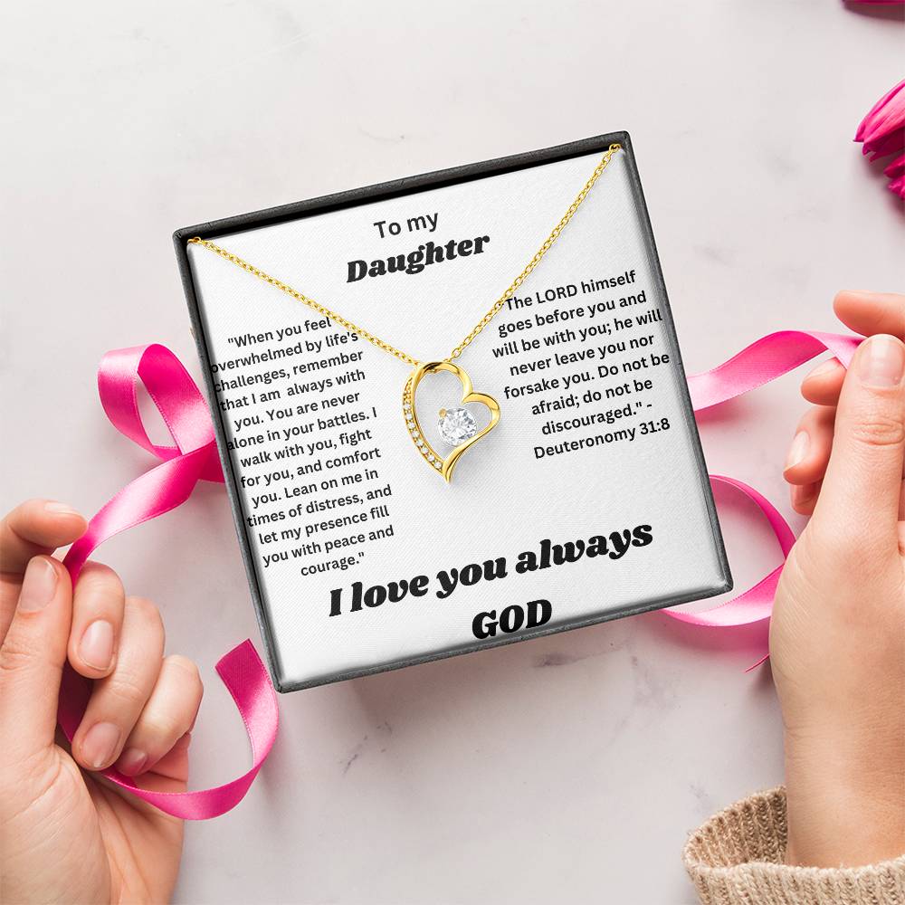 To my daughter-Forever Love Necklace