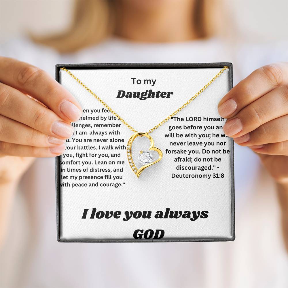 To my daughter-Forever Love Necklace