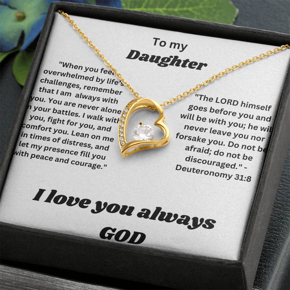 To my daughter-Forever Love Necklace